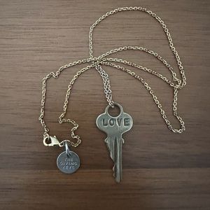 The Giving Key Dainty Love Necklace